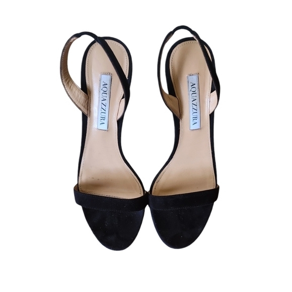 AQUAZZURA SO NUDE‎ BLACK 7.5 - Picture 4 of 16